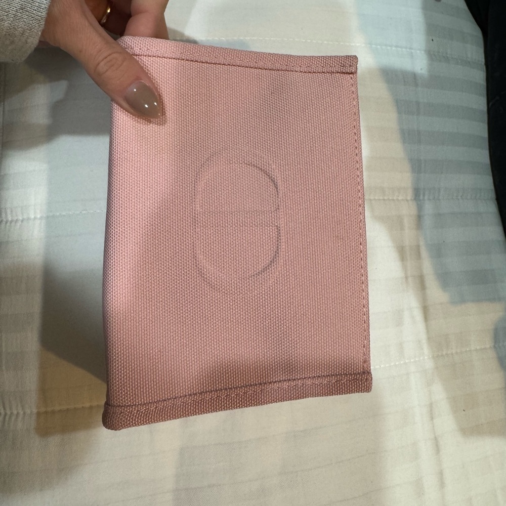 Pink Christian Dior makeup Clutch